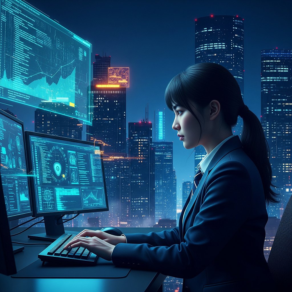 Lucchetto digitale stilizzato con sfondo di dati binari, a simboleggiare la cyber-sicurezza